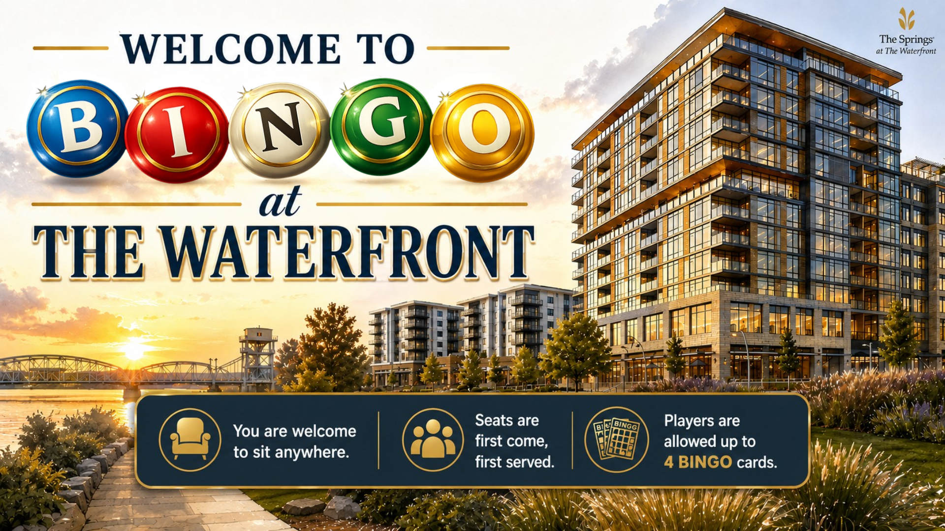 Welcome to BINGO at The Waterfront